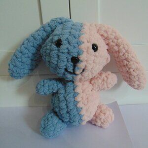 Two Colored Crocheted Bunny
